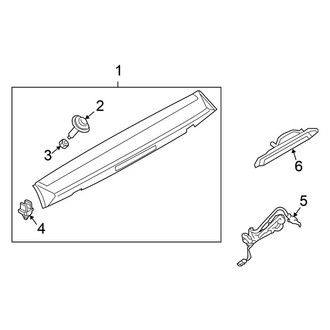 Nissan OE - Lift Gate - Spoiler