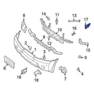Nissan OE - Front Left Upper Bumper Cover Bracket