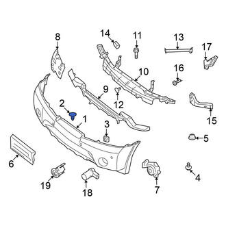 Nissan OE - Front Bumper Cover Retainer