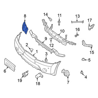 Nissan OE - Front Left Bumper Cover Reinforcement