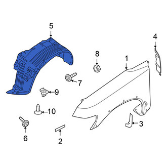 Nissan OE - Front Right Fender Splash Shield