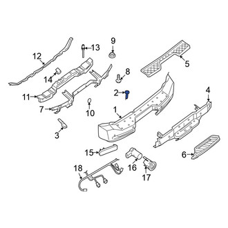 Nissan OE - Rear Bumper Cover Retainer