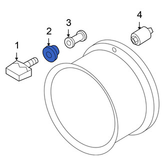 Nissan OE - Tire Pressure Monitoring System (TPMS) Sensor Grommet