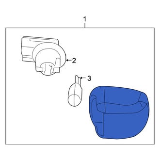 Nissan OE - Rear License Plate Light Lens