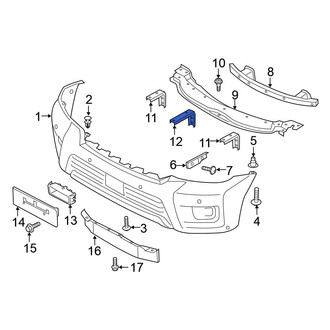 Nissan OE - Center Bumper Cover Support Rail Bracket