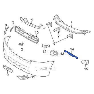 Nissan OE - Front Center Bumper Impact Absorber