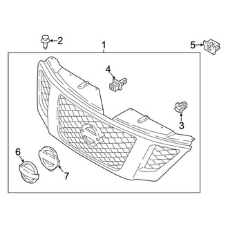 Nissan OE - Front Bumper & Grille - Grille & Components