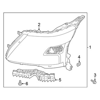 Nissan OE - Front Right Headlight Assembly