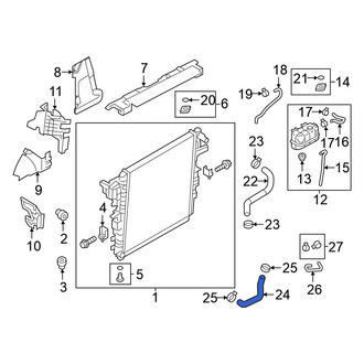 Nissan OE - Lower Radiator Coolant Hose