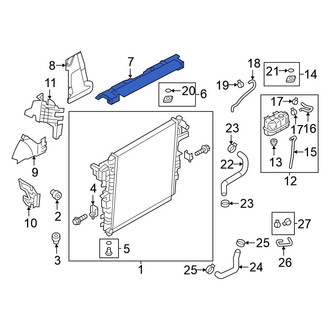 Nissan OE - Upper Radiator Air Seal