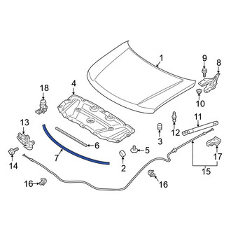 Nissan OE - Front Outer Hood Seal