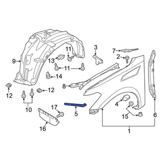Nissan OE - Left Fender Bracket
