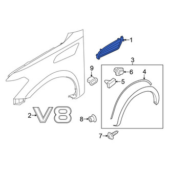 Nissan OE - Front Right Fender Insert Emblem