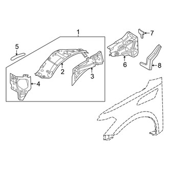 Nissan OE - Fender - Inner Components