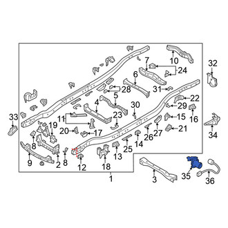 Nissan OE - Rear Trailer Tow Harness Connector