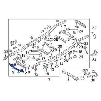 Nissan OE - Front Bumper Impact Bar
