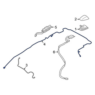 Nissan OE - Rear Antenna Cable