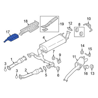 Nissan OE - Left Exhaust Manifold Heat Shield
