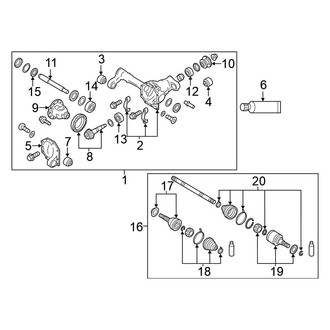 Nissan OE - Front Suspension - Carrier & Front Axles (AWD)