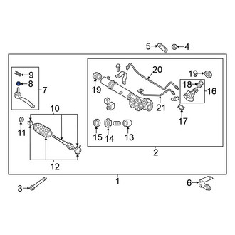Nissan OE - Suspension Knuckle Nut