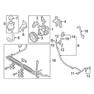 Nissan OE - Steering Gear & Linkage - Pump & Hoses
