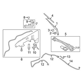 Nissan OE - Windshield - Wiper & Washer Components