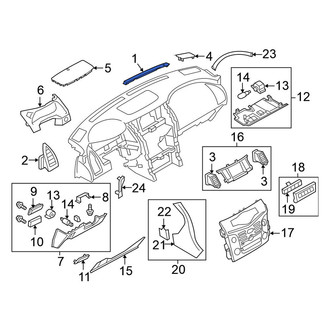 Nissan OE - Left Dashboard Air Vent Trim