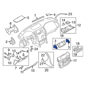 Nissan OE - Left Inner Dashboard Air Vent