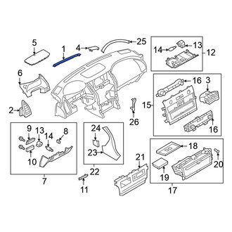 Nissan OE - Left Dashboard Air Vent Trim