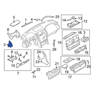 Nissan OE - Left Outer Dashboard Air Vent