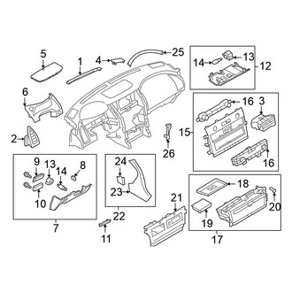 Nissan OE - Center Left Instrument Panel Trim Panel