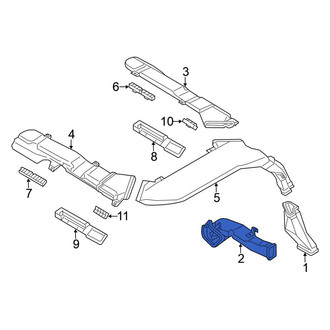 Nissan OE - Rear Lower Instrument Panel Air Duct