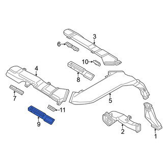 Nissan OE - Rear Left Dashboard Air Vent