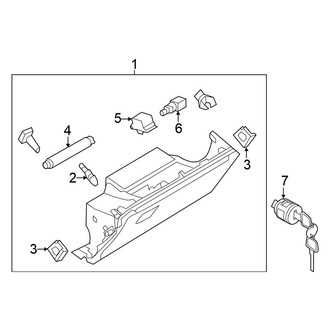 Nissan OE - Instrument Panel - Glove Box