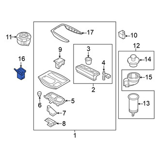 Nissan OE - Center Audio Auxiliary Jack