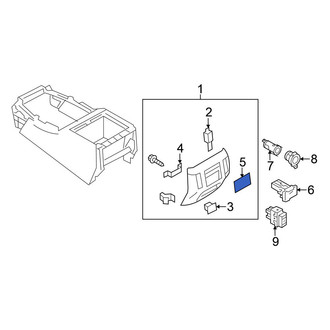 Nissan OE - Rear Upper Console Cap