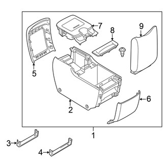 Nissan OE - Rear Console (Platinum / SL)