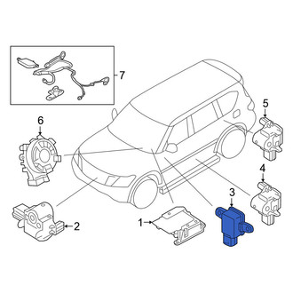 Nissan OE - Center Air Bag Impact Sensor
