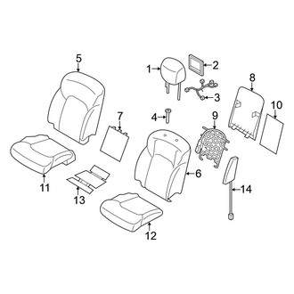 Nissan OE - Seats & Tracks - Driver Seat Components (Cushions & Covers)
