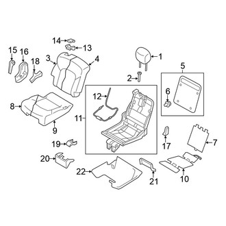 Nissan OE - Seats & Tracks - Second Row Seats (40% Side, W/O Captain Chairs)