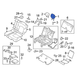 Nissan OE - Center Headrest