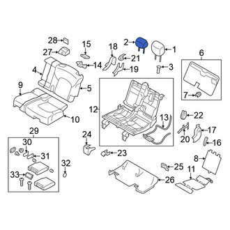 Nissan OE - Center Headrest