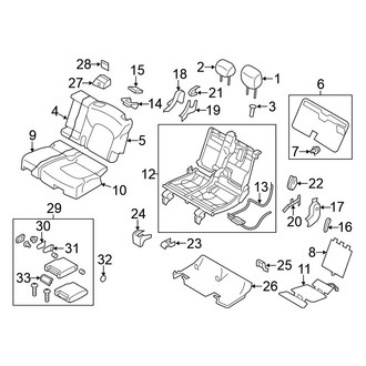 Nissan OE - Seats & Tracks - Second Row Seats (60% Side, W/O Captain Chairs)