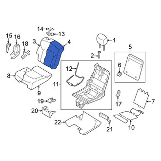 Nissan OE - Center Left Seat Back Cushion Cover