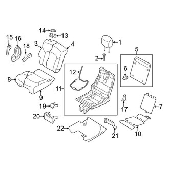 Nissan OE - Seats & Tracks - Second Row Seats (With Captain Chairs), (Platinum / SL)