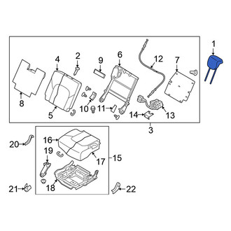 Nissan OE - Center Headrest
