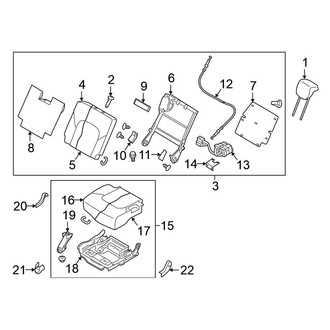 Nissan OE - Seats & Tracks - Third Row Seats (40% Side)