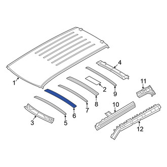 Nissan OE - Center Front Roof Bow
