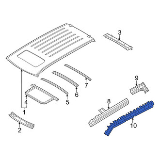 Nissan OE - Right Roof Side Rail Reinforcement