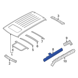 Nissan OE - Front Left Roof Side Rail